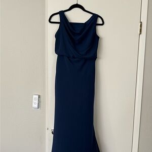 Jenny Yoo Navy maxi dress